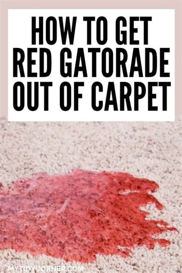 How To Get Gatorade Out Of Carpet
